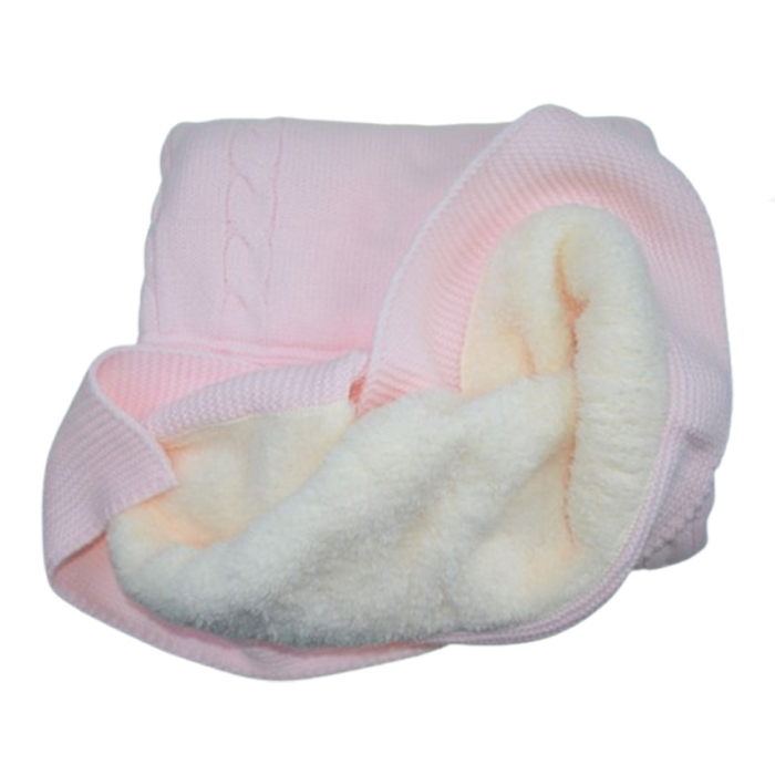 Patura pentru copii 95 x 90 cm Mini Junior PT-MJ39, Roz [3]