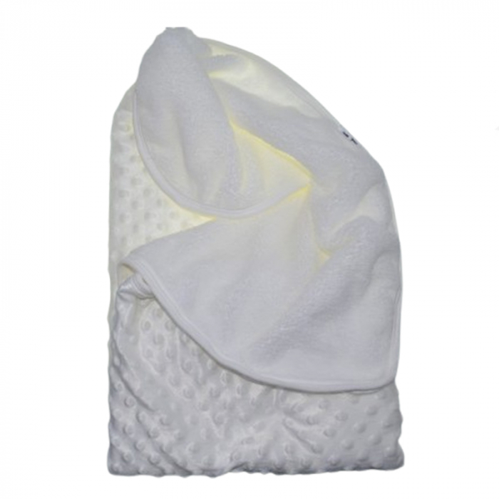 Patura pentru copii 80 x 80 cm Mini Junior PT-MJ40, Alb [3]