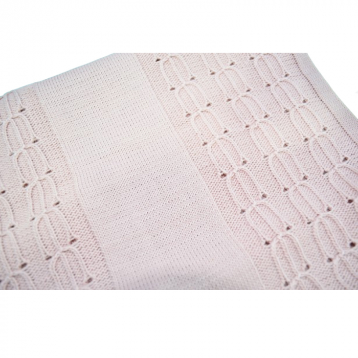 Patura pentru fete 85 x 80 cm Mini Junior PT-MJ12, Roz [2]