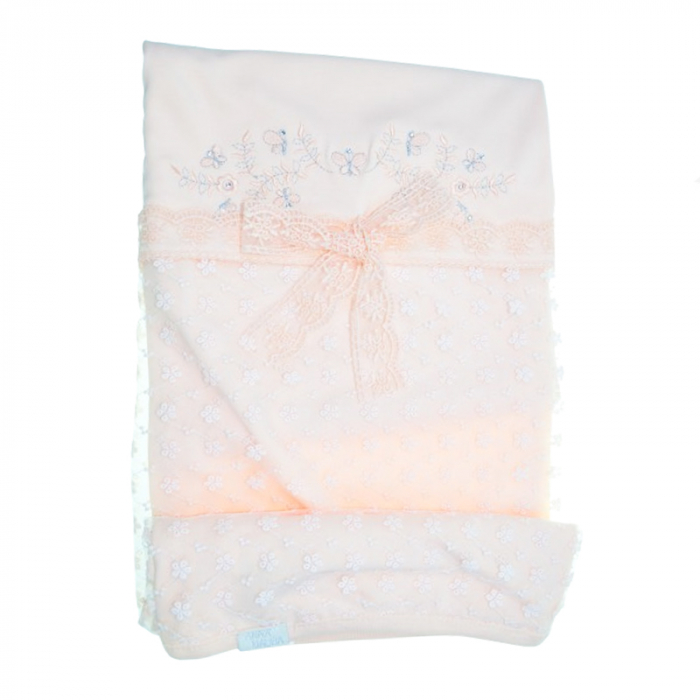 Patura pentru fete 80 x 80 cm Mini Junior PT-MJ8, Coral [1]