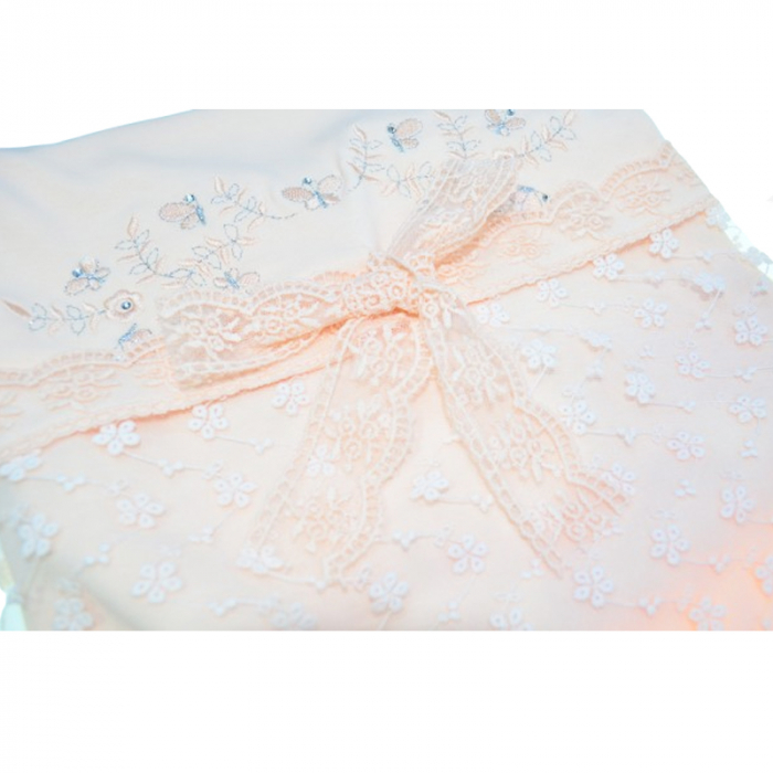Patura pentru fete 80 x 80 cm Mini Junior PT-MJ8, Coral [2]