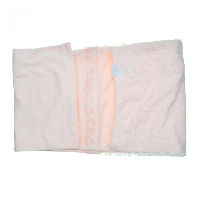 Patura pentru fete 80 x 80 cm Mini Junior PT-MJ8, Coral [3]