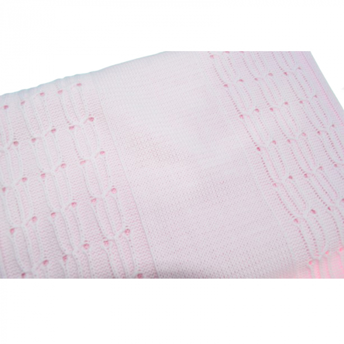 Patura pentru fete 85 x 80 cm Mini Junior PT-MJ13, Roz [2]