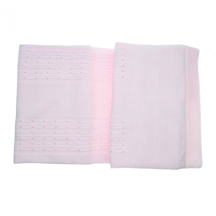 Patura pentru fete 85 x 80 cm Mini Junior PT-MJ13, Roz [1]