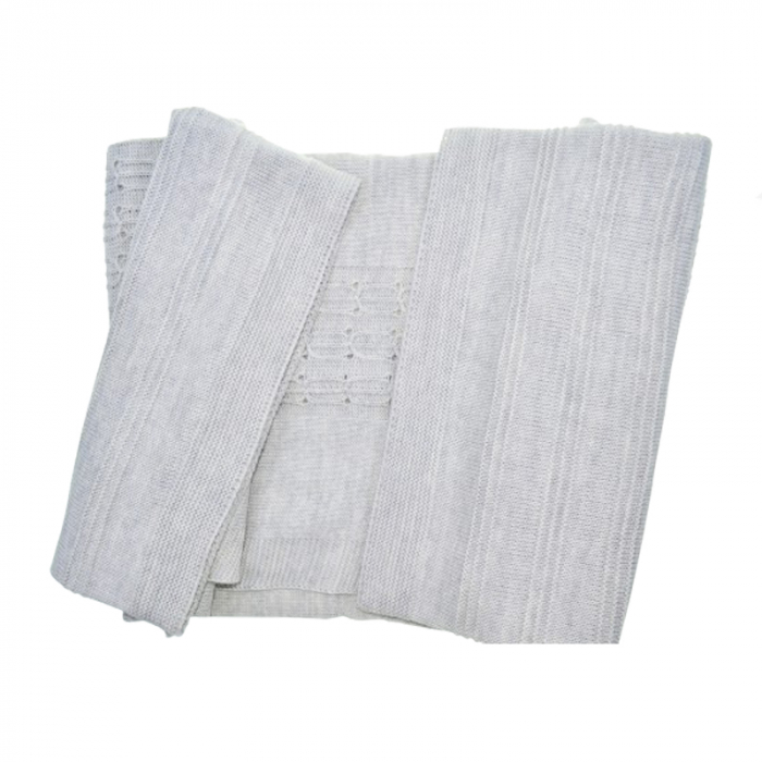 Patura pentru copii 85 x 80 cm Mini Junior PT-MJ14, Gri [3]