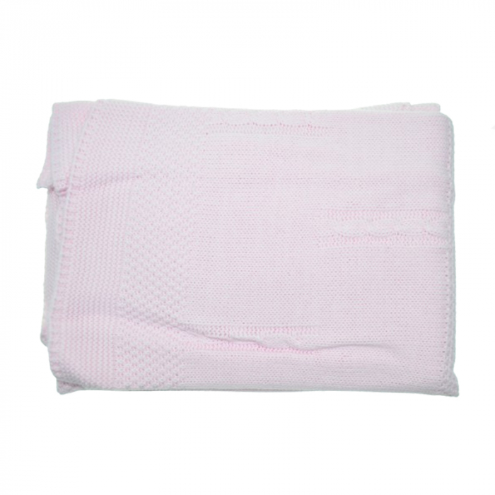 Patura pentru fete 85 x 95 cm Mini Junior PT-2010, Roz [4]