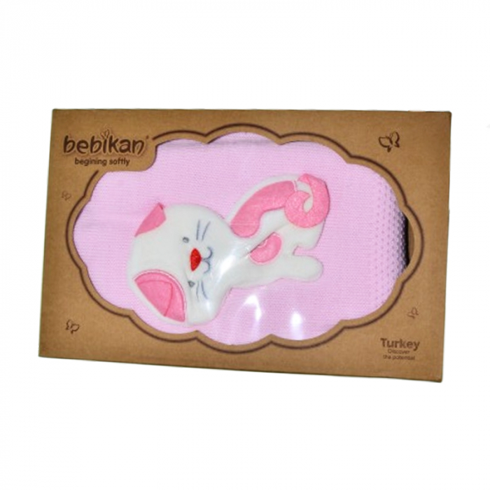 Patura pentru fete 85 x 95 cm Mini Junior PT-2010, Roz [2]