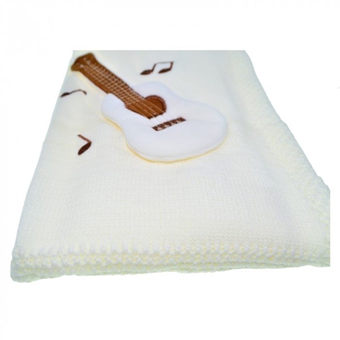 Patura pentru copii 85 x 95 cm Mini Junior PT-2011, Crem [4]