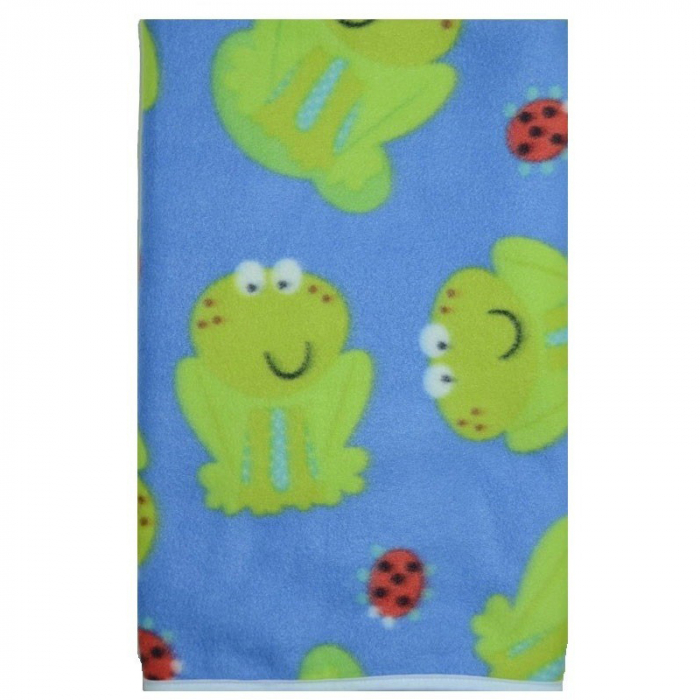Paturica 75 x 100 cm pentru bebelusi Mini Junior PBB01-AL, Albastru [1]