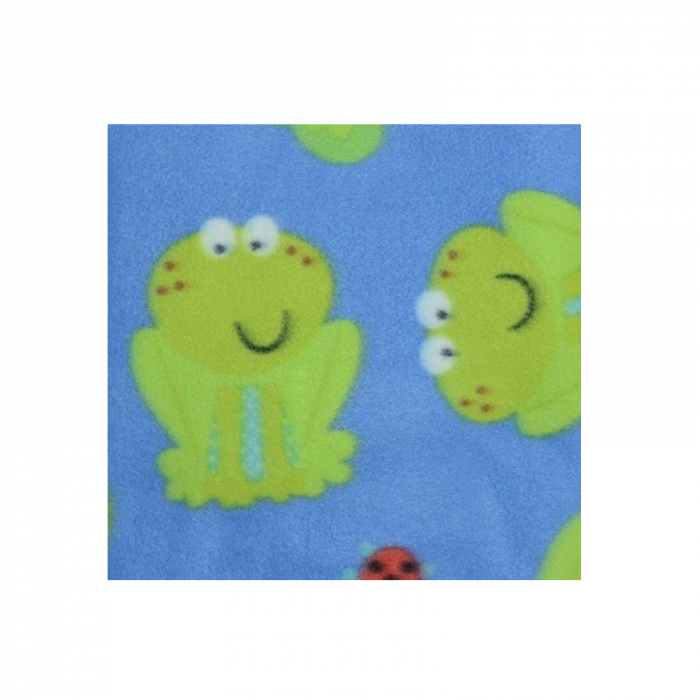 Paturica 75 x 100 cm pentru bebelusi Mini Junior PBB01-AL, Albastru [2]