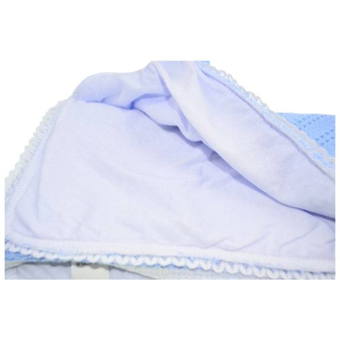 Paturica 80 x 80 cm pentru bebelusi Mini Junior PPB1-AL-0-luni, Albastru [3]