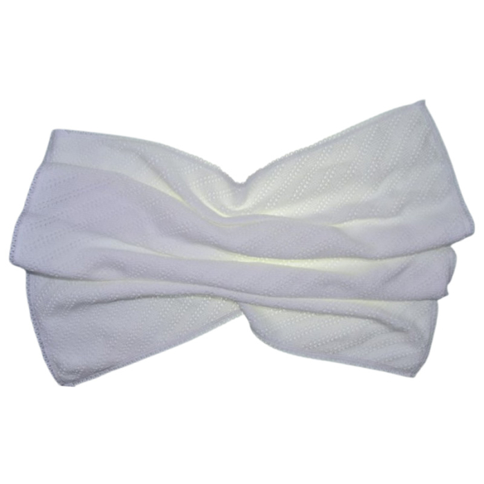 Patura din bumbac si acril, cu 2 straturi, 75 x 75 cm pentru bebelusi, Mini Junior PPB2A, Alb [4]