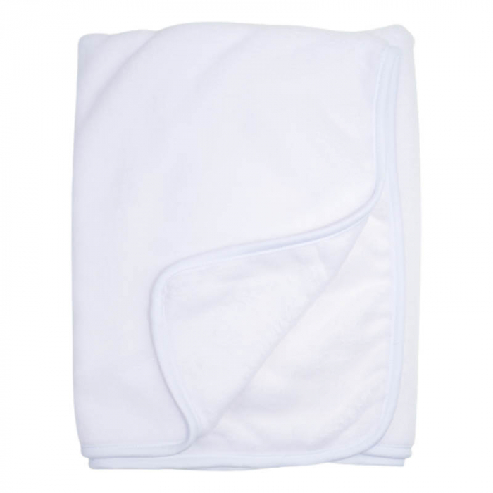 Paturica pufoasa 75 x 70 cm pentru baieti Mini Bimbi P110323-8, Alb [2]