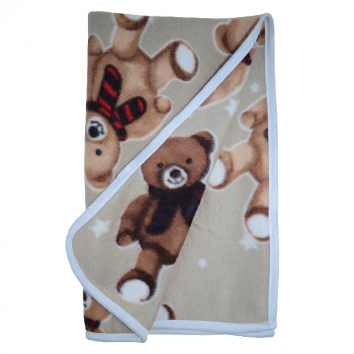 Paturica 77 x 70 cm pentru baieti Mini Bimbi P110323-7, Bej [2]