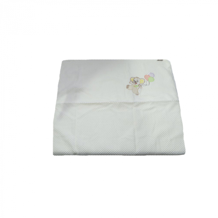 Paturica 80 x 90 cm pentru bebelusi Mini Junior PBBLN5, Alb [1]
