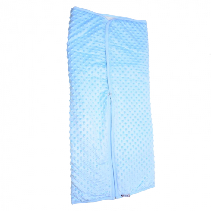 Paturica de infasat tip port bebe 88 x 88 cm Mini Junior PRTB-MJ1, Albastru [2]