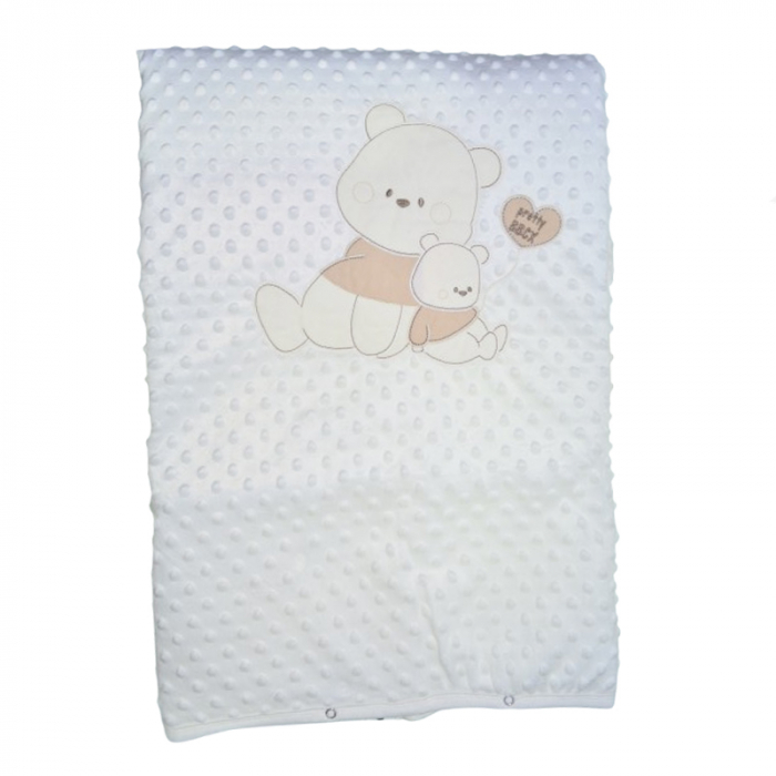Paturica de infasat tip port bebe 88 x 88 cm Mini Junior PRTB-MJ5, Crem [4]