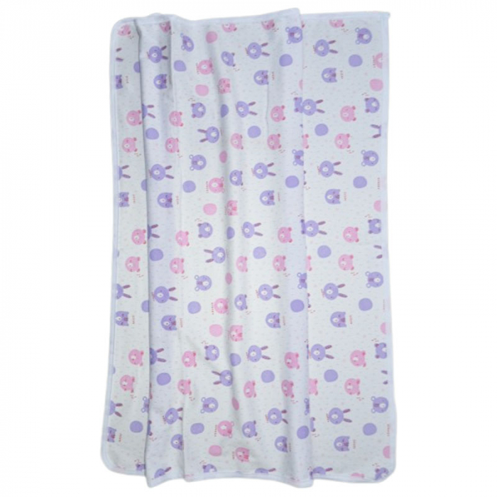 Paturica din bumbac pentru fete 70 x 70 cm Mini Junior 090923-1, Multicolor [1]