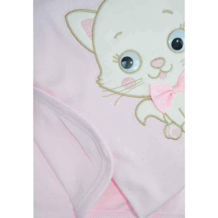 Paturica din bumbac pentru copii 90 x 86 cm Mini Junior P240623-5, Roz [3]
