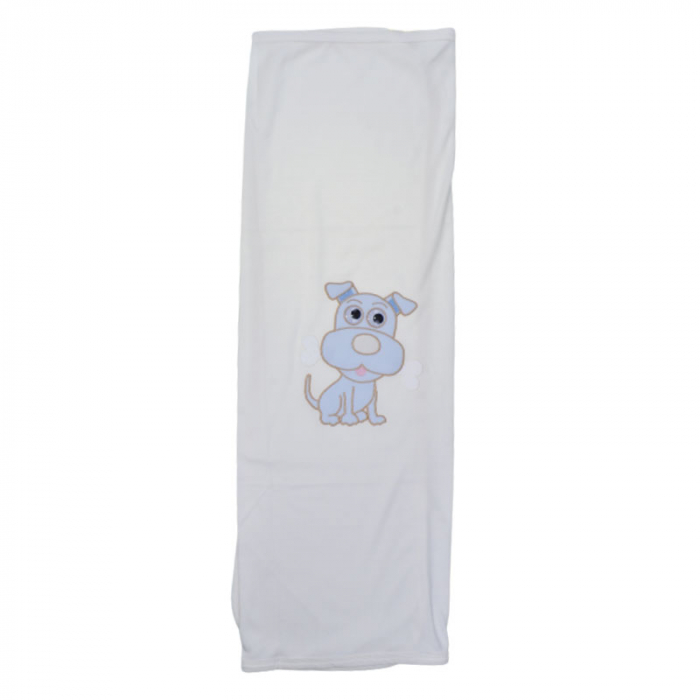 Paturica din bumbac pentru baieti 90 x 86 cm Mini Junior P240623-7, Alb [1]