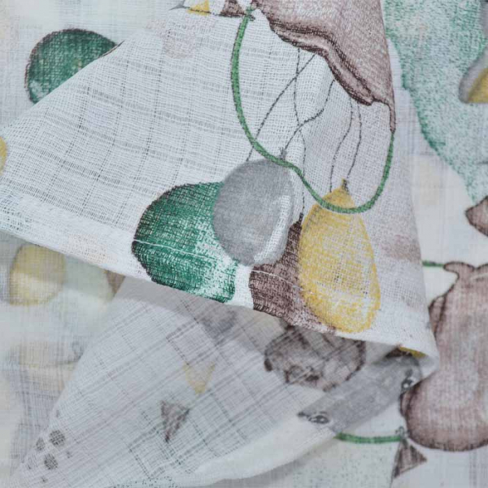 Paturica muselina din bumbac 80 x 60 cm pentru copii Mini Junior FNTMJ-H, Multicolor [2]
