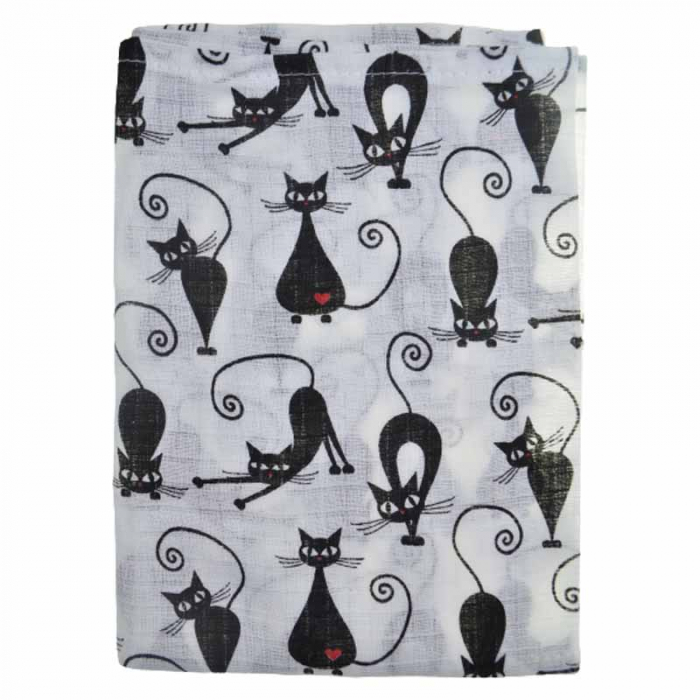 Paturica muselina din bumbac 80 x 60 cm pentru copii Mini Junior FNTMJ-M, Alb [1]