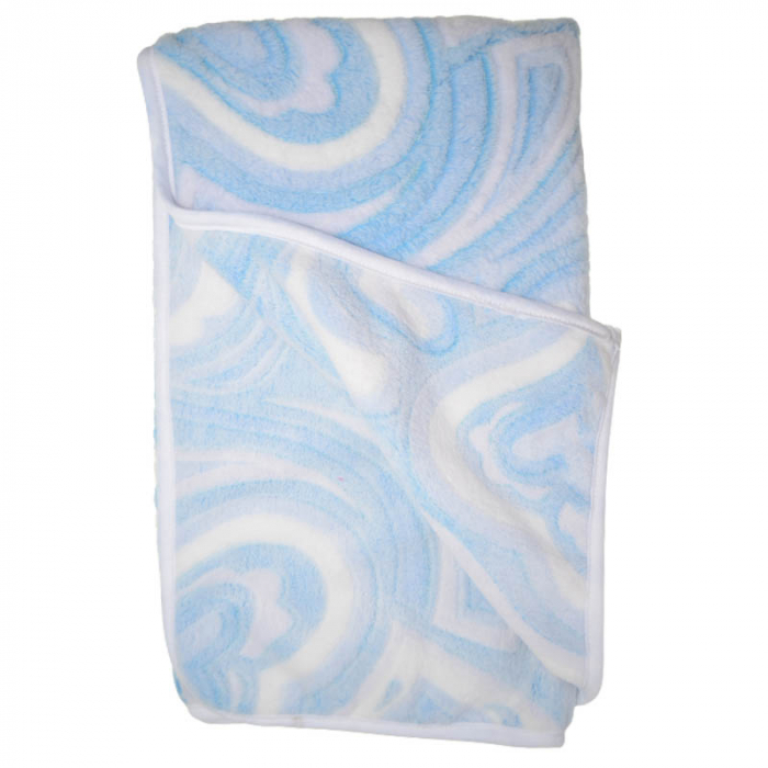 Paturica pufoasa 75 x 70 cm pentru baieti Mini Bimbi P110323-14, Albastru [2]