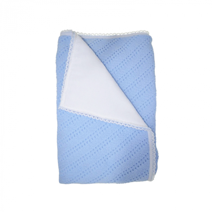 Paturica pufoasa pentru copii 75 x 75 cm, Mini Junior PTRP-MJ1A, Albastru [1]
