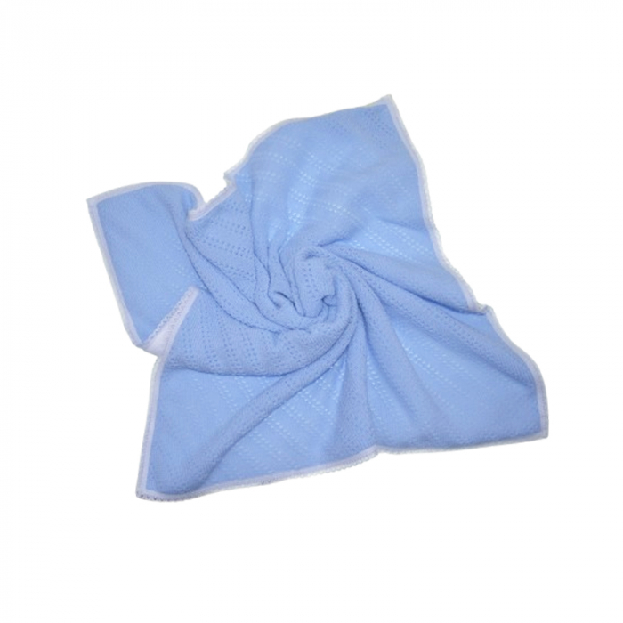 Paturica pufoasa pentru copii 75 x 75 cm, Mini Junior PTRP-MJ1A, Albastru [2]