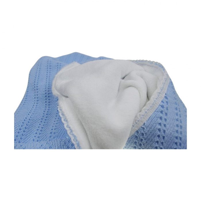 Paturica pufoasa pentru copii 75 x 75 cm, Mini Junior PTRP-MJ1A, Albastru [3]