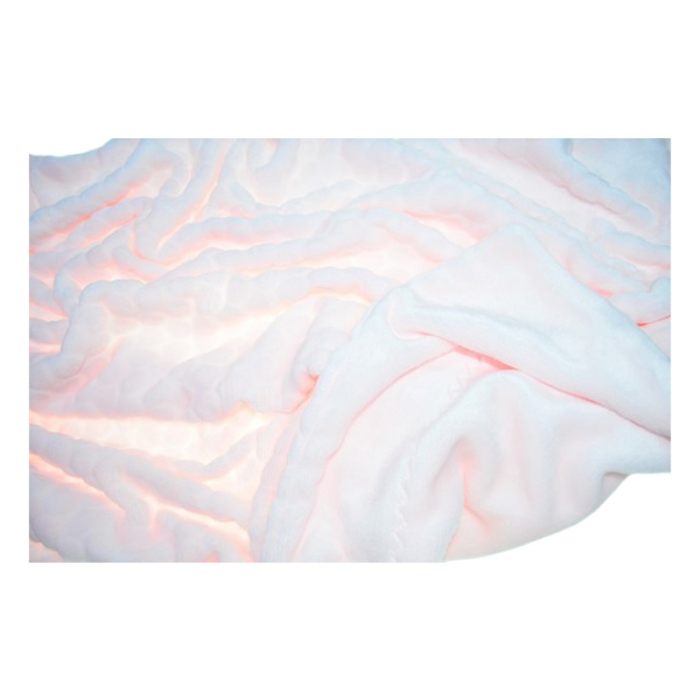 Paturica pufoasa pentru copii, cu bule, 105 x 85 cm, Mini Junior 95024-02, Roz [3]
