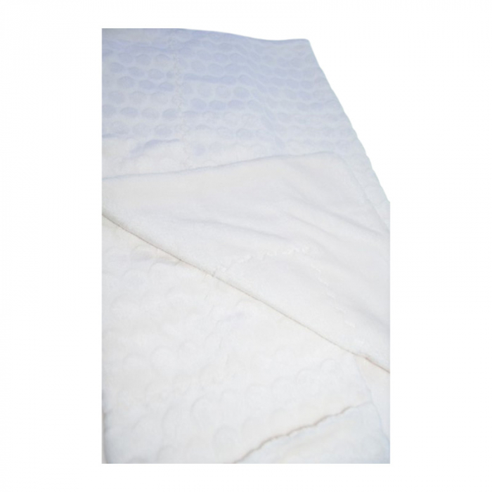 Paturica pufoasa pentru copii, cu bule, 105 x 85 cm, Mini Junior 95024-03, Crem [2]