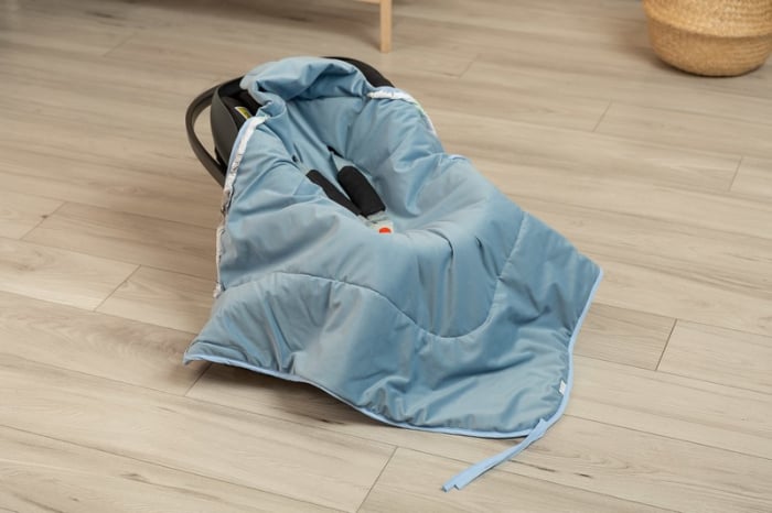 Paturica universala pentru scoica sau carucior, 115x115 cm, Sensillo 394558, Albastru [5]