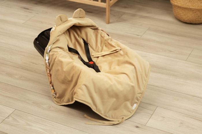 Paturica universala pentru scoica sau carucior, 115x115 cm, Sensillo 396682, Bej [8]