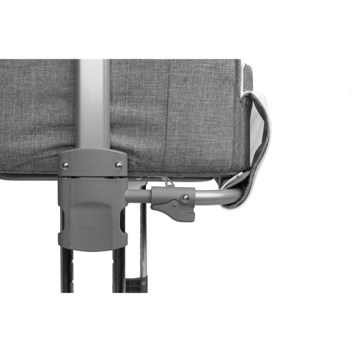 Patut co-sleeper 2 in 1 pentru bebelusi Sleep2Gether Caretero 529353, Gri [5]