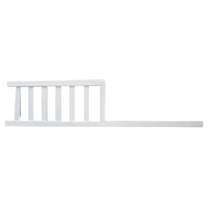 Patut din lemn masiv de pin cu sertar, 2 nivele de inaltime, 3 bari detasabile si o parte laterala detasabila 120 x 60 cm pentru copii Drewex Lulaya Delux 004419, Alb [5]