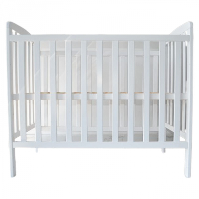Patut din lemn masiv de pin cu 3 nivele de inaltime 100 x 50 cm pentru copii Drewex Alicja 005201, Alb [1]