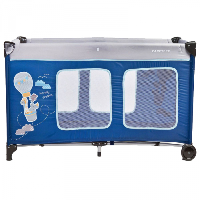 Patut pliabil pentru baieti Caretero Simplo Plus PPCS1-B, Bleumarin [2]