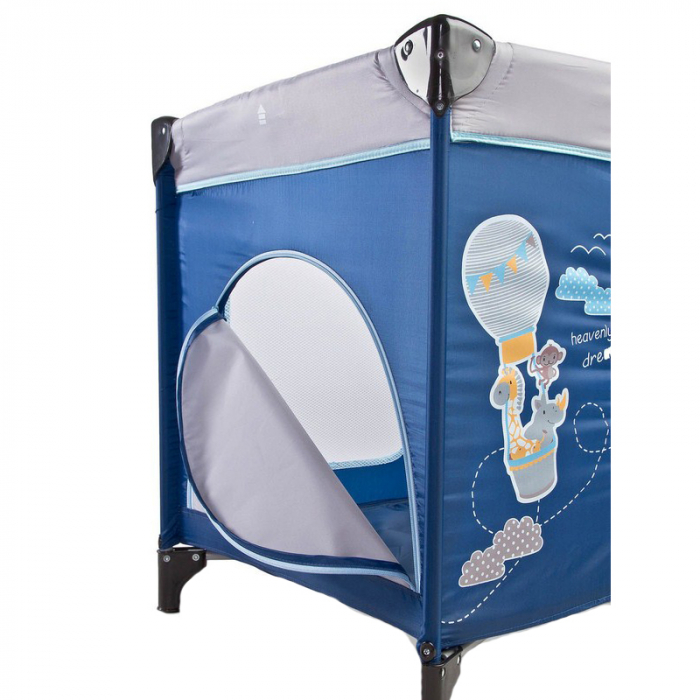Patut pliabil pentru baieti Caretero Simplo Plus PPCS1-B, Bleumarin [4]