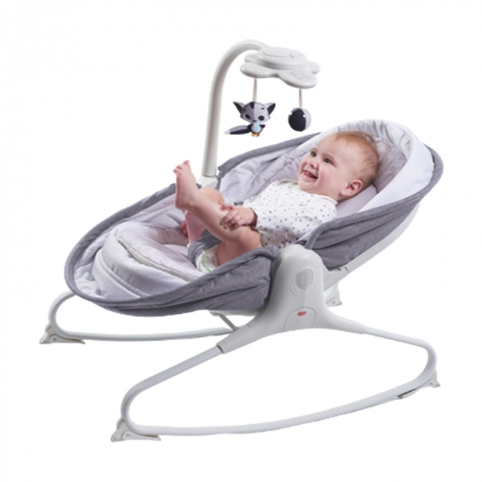 Patut 3 in 1 pentru copii Tiny Love Rocker Napper Transat 862157, Gri [3]
