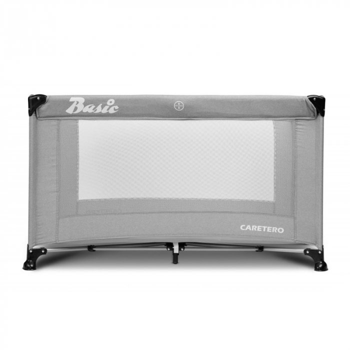 Patut pliant voiaj ultraportabil pentru copii, usor de transportat, ideal pentru calatorii, material rezistent Caretero Basic 290623G, Gri [3]