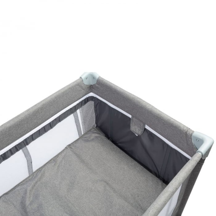 Patut pliant voiaj ultraportabil pentru copii, usor de transportat, ideal pentru calatorii, material rezistent Caretero Basic Plus 290623GR, Gri [4]