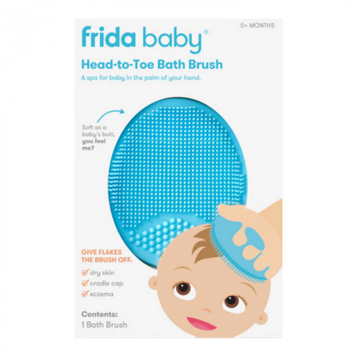 Perie de baie din silicon pentru bebelusi Frida Baby 220300, Albastru [3]