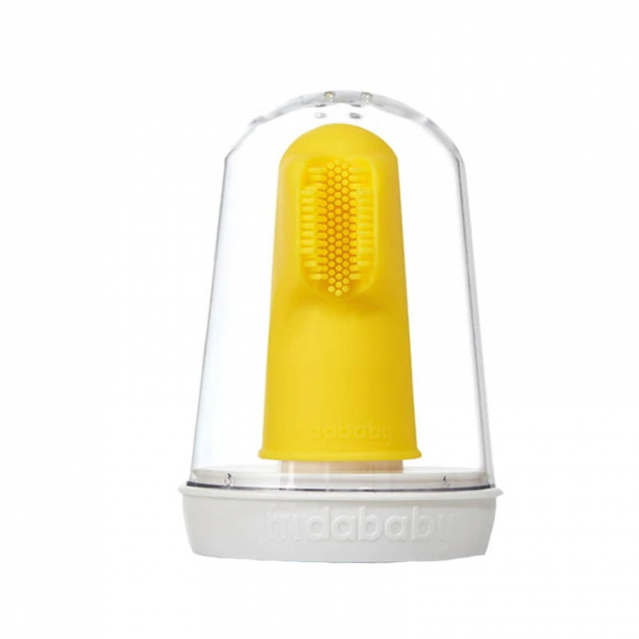 Periuta de dinti din silicon pentru bebelusi Frida Baby 220324, Galben [2]