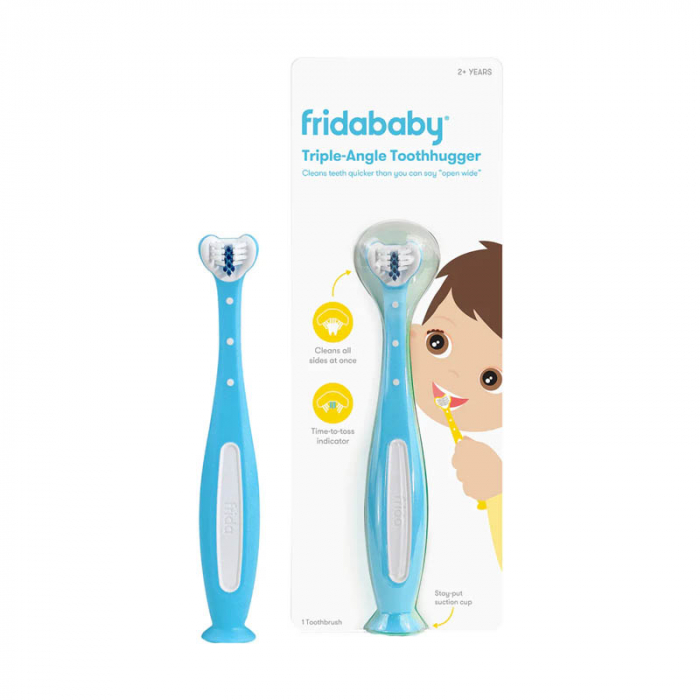 Periuta de dinti cu triplu unghi pentru copii Frida Baby 221000, Albastru [2]