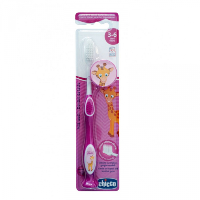 Periuta de dinti cu inel de protectie 3-6 ani Chicco 075201-2, Mov [3]