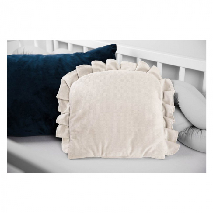 Perna cu volanase pentru copii 35 x 25 cm Sensillo 4636, Crem [3]