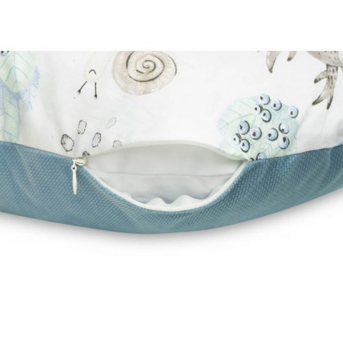 Perna pentru alaptat cu 2 fete 60 x 40 x 11 cm Sensillo 394978, Albastru [3]