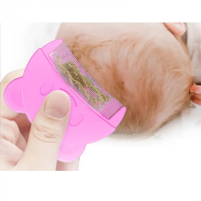 Pieptan pentru curatarea grasimi de pe capul bebelusului Frida Baby 267356, Roz [2]
