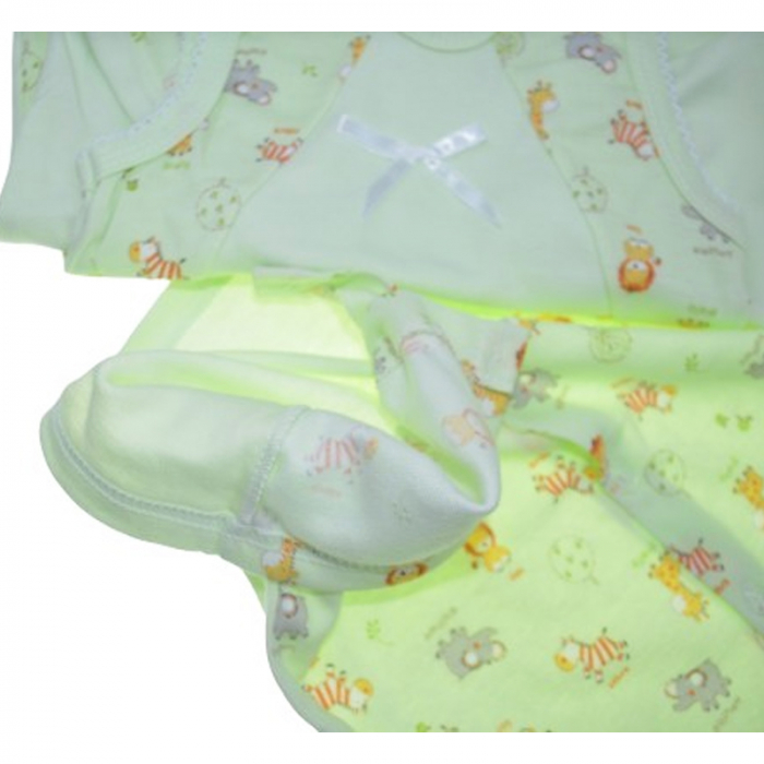 Pijama 2 piese salopeta si bluza pentru baieti Koala K847V, Verdeu [4]